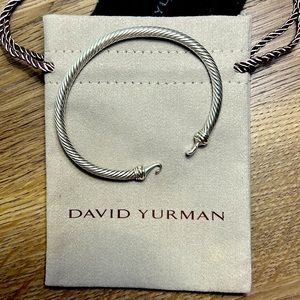 David Yurman Cable Classic Buckle Bracelet with Gold - size Medium